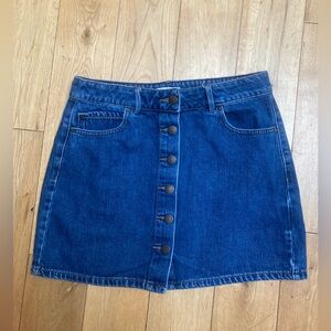 Vintage garage jean skirt S